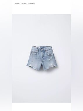 Zara - girls ripped denim jeans - size 8/9